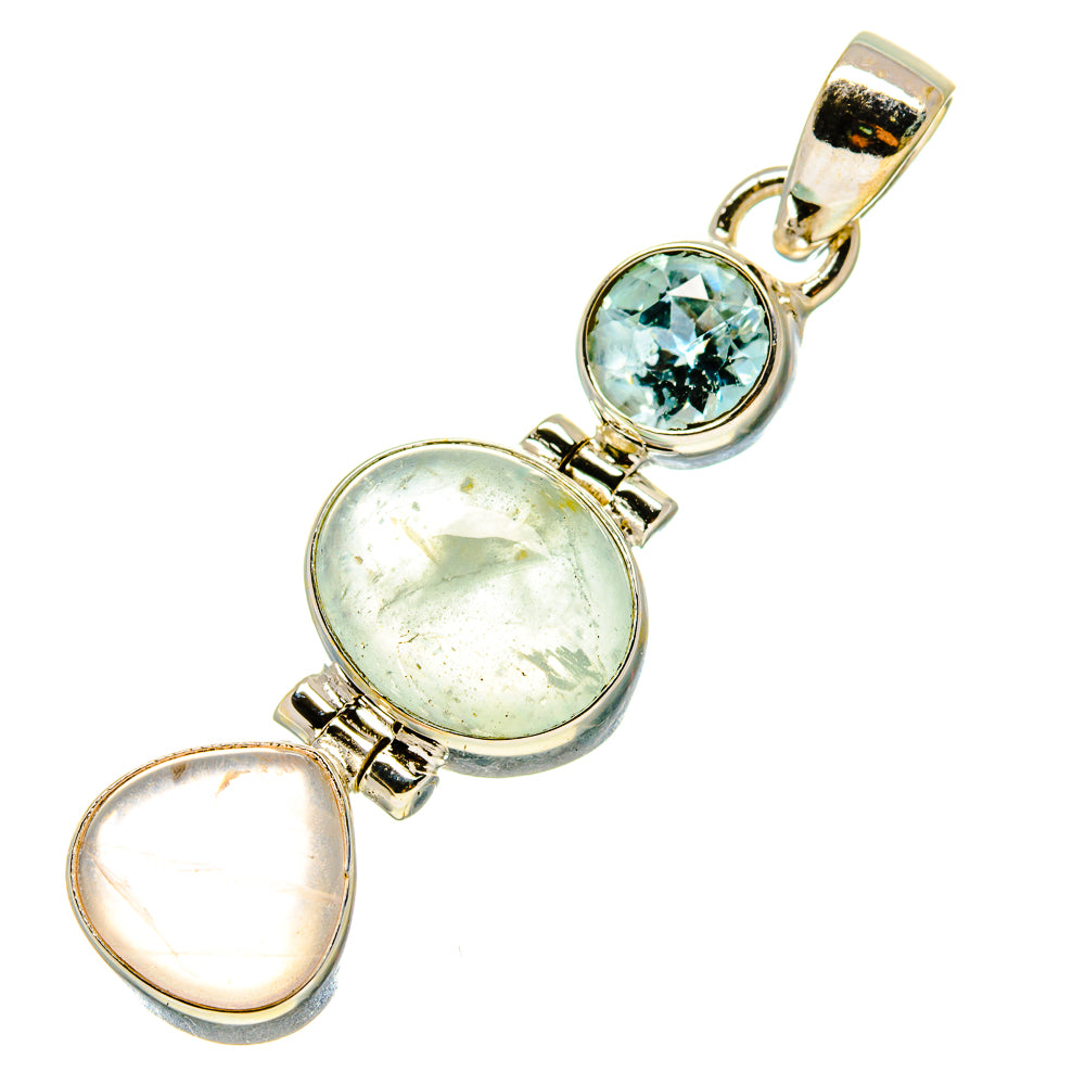 Aquamarine Pendants handcrafted by Anasilvercos - PD759100