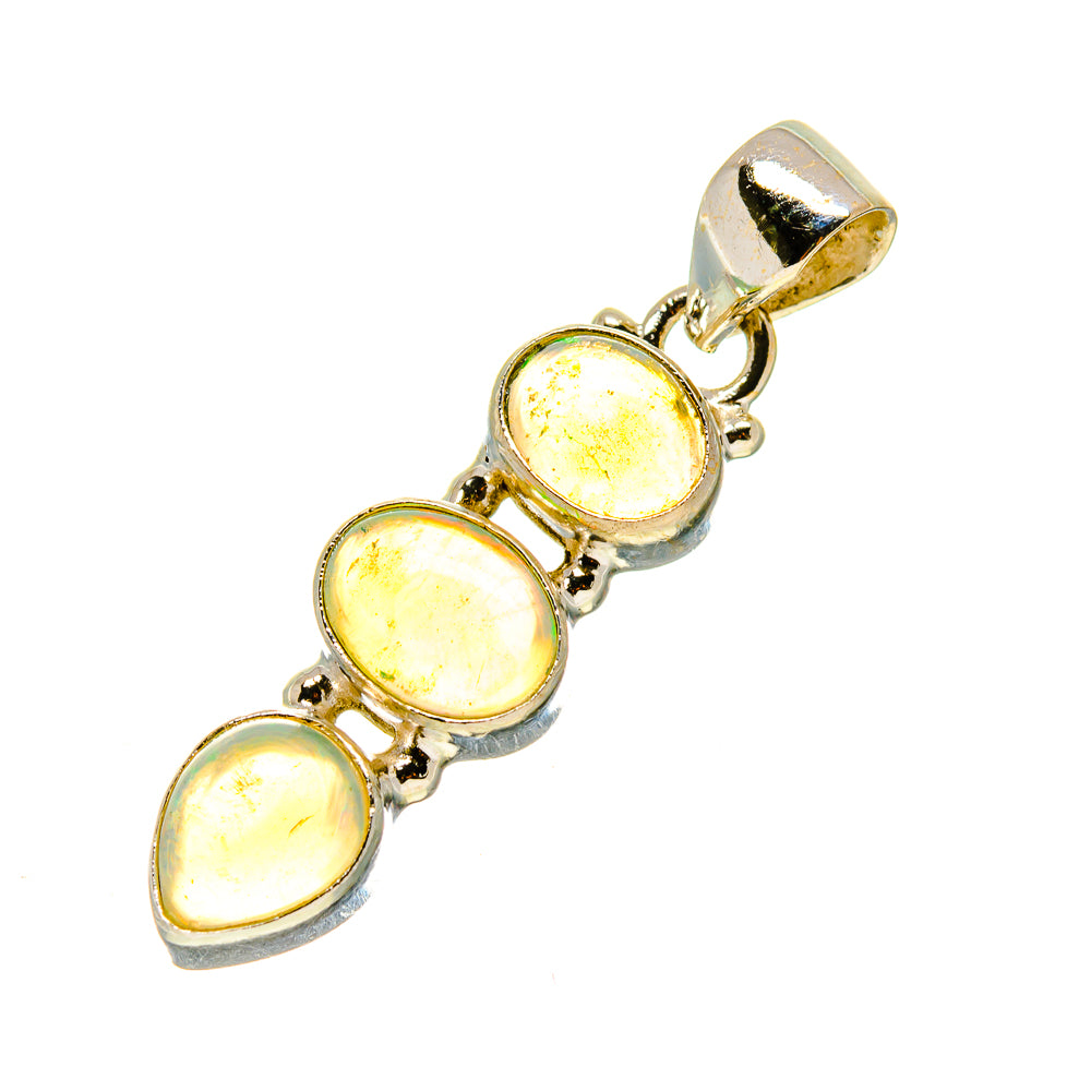Ethiopian Opal Pendants handcrafted by Anasilvercos - PD759102