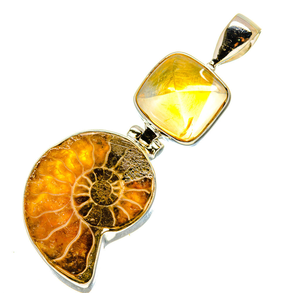 Ammonite Fossil Pendants handcrafted by Anasilvercos - PD759105