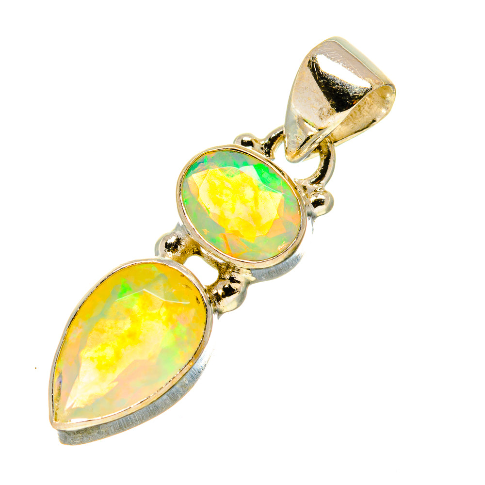 Ethiopian Opal Pendants handcrafted by Anasilvercos - PD759111
