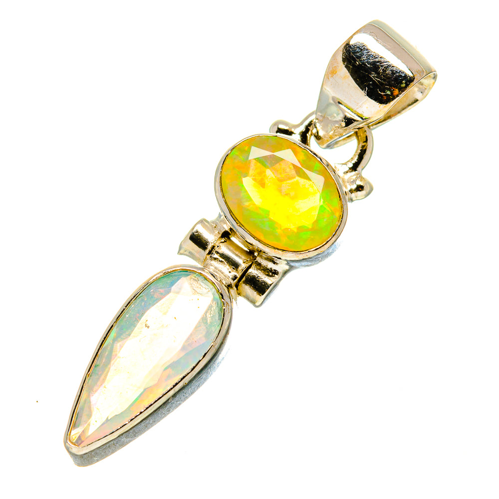 Ethiopian Opal Pendants handcrafted by Anasilvercos - PD759112