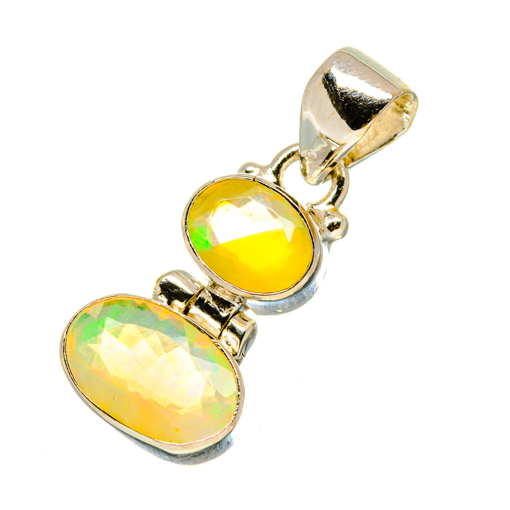 Ethiopian Opal Pendants handcrafted by Anasilvercos - PD759113