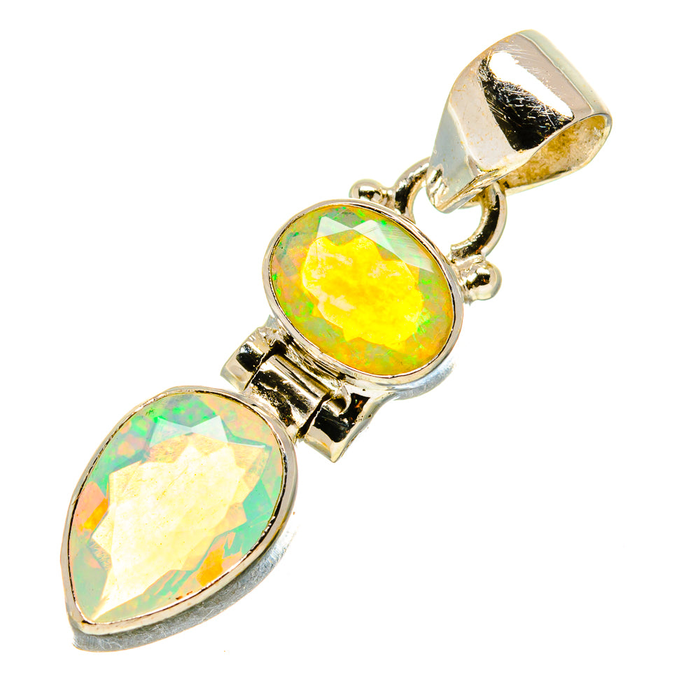 Ethiopian Opal Pendants handcrafted by Anasilvercos - PD759129