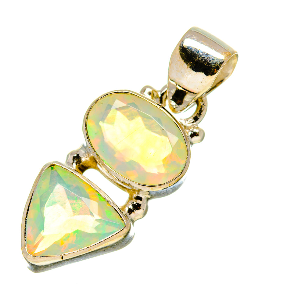 Ethiopian Opal Pendants handcrafted by Anasilvercos - PD759131
