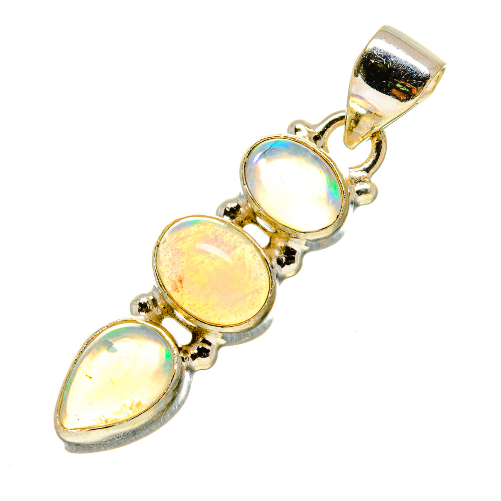 Ethiopian Opal Pendants handcrafted by Anasilvercos - PD759135