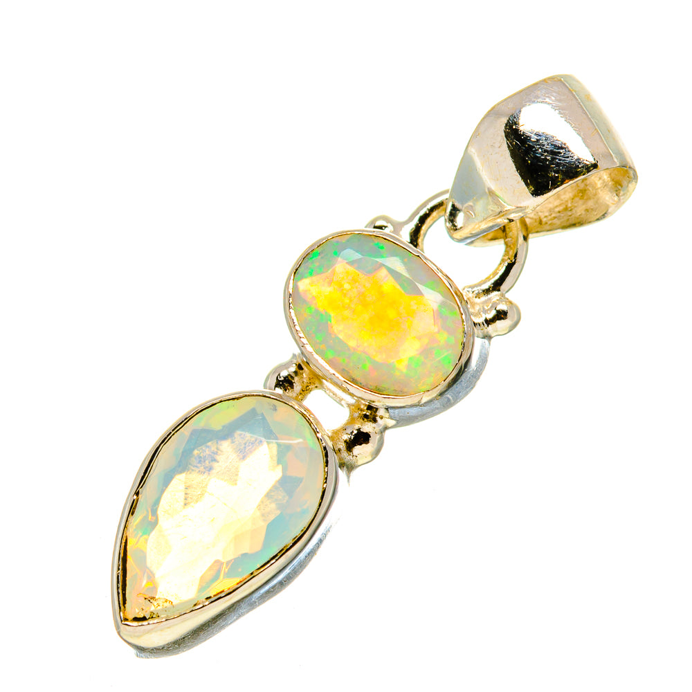 Ethiopian Opal Pendants handcrafted by Anasilvercos - PD759140