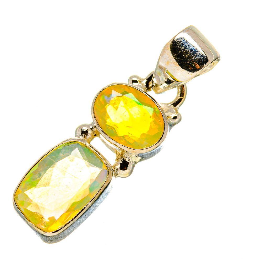 Ethiopian Opal Pendants handcrafted by Anasilvercos - PD759142