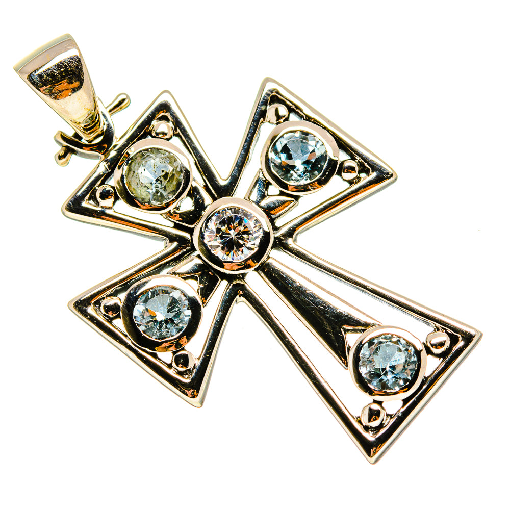 Blue Topaz Pendants handcrafted by Anasilvercos - PD759155