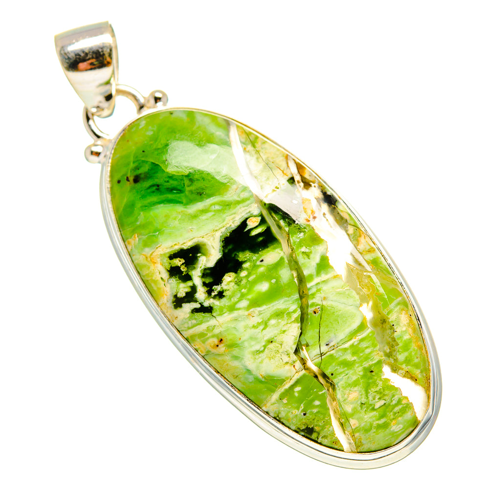 Australian Green Opal Pendants handcrafted by Anasilvercos - PD759161
