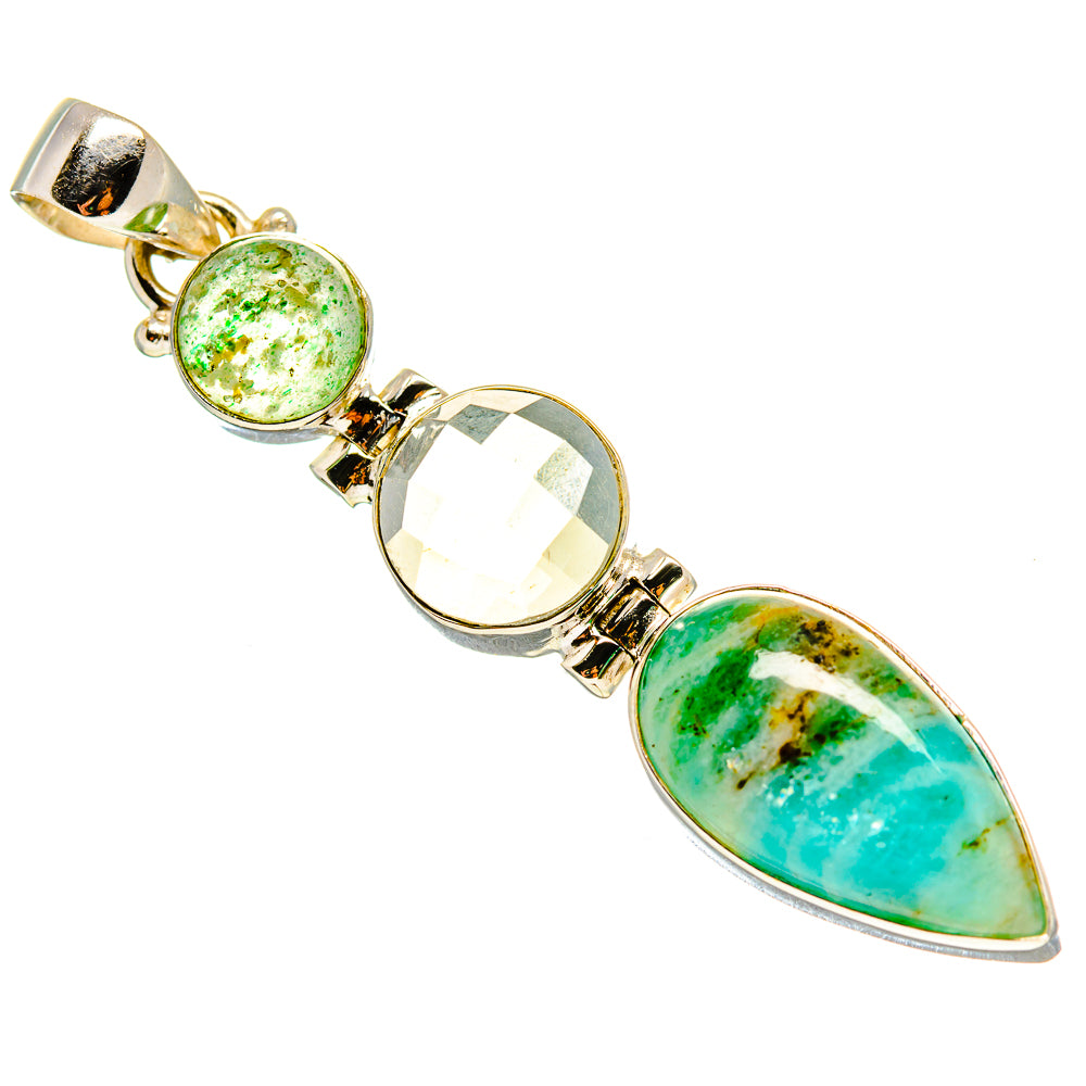 Peruvian Opal Pendants handcrafted by Anasilvercos - PD759162