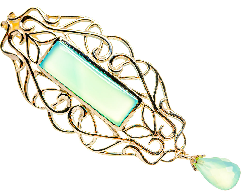 Aqua Chalcedony Pendants handcrafted by Anasilvercos - PD759172
