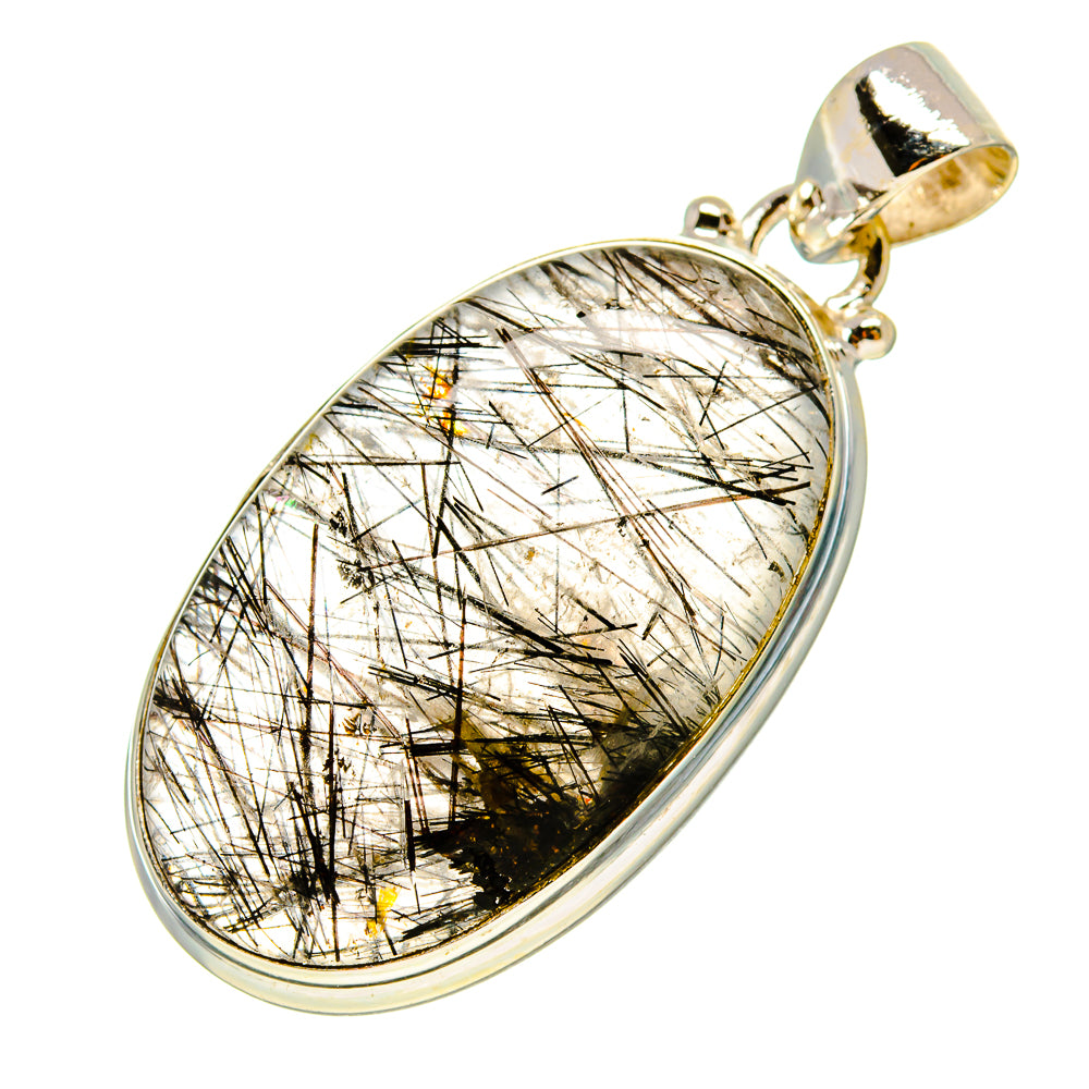 Tourmalinated Quartz Pendants handcrafted by Anasilvercos - PD759190