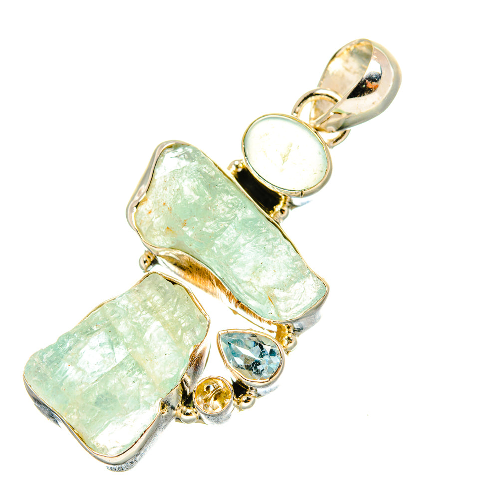 Aquamarine Pendants handcrafted by Anasilvercos - PD7592