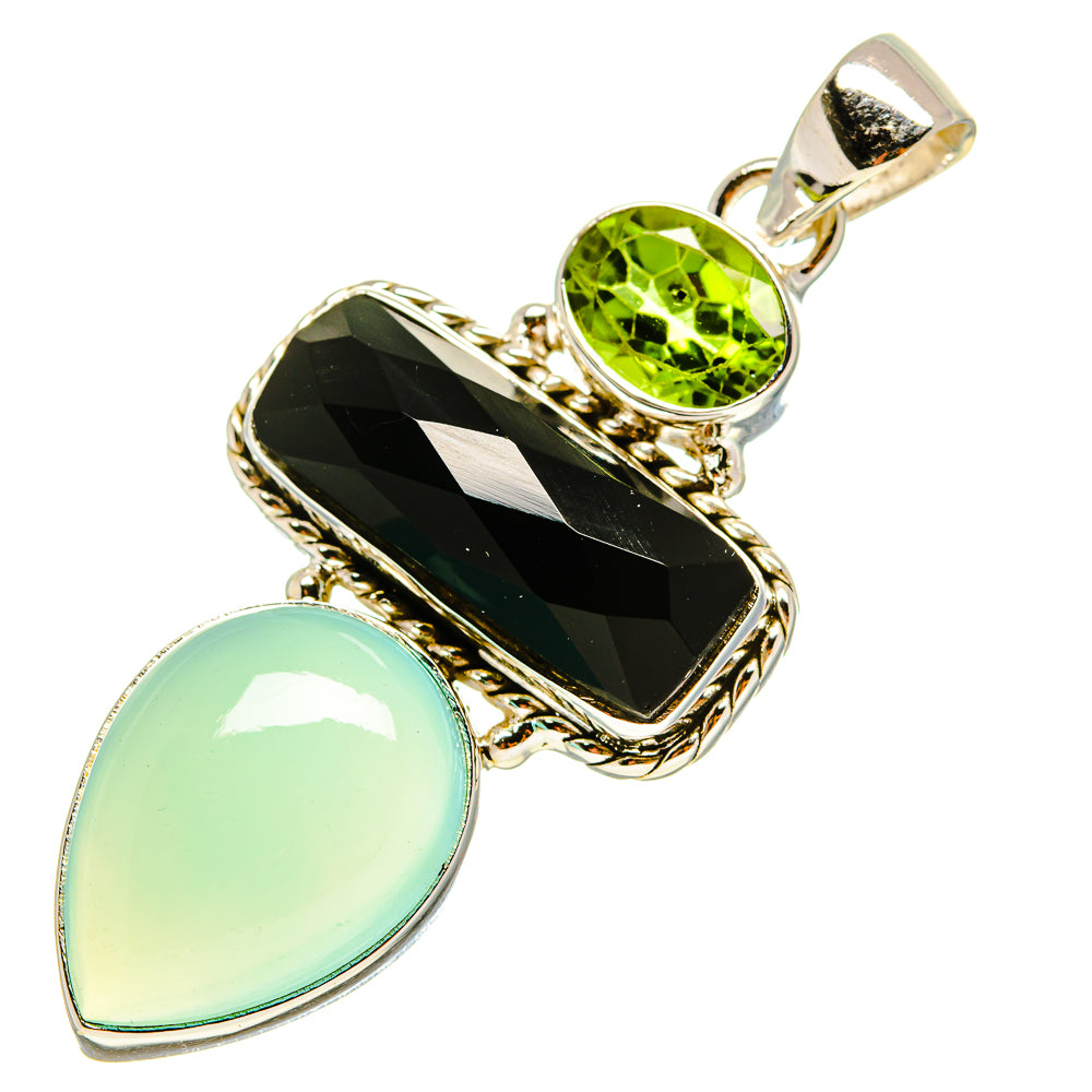 Aqua Chalcedony Pendants handcrafted by Anasilvercos - PD759204