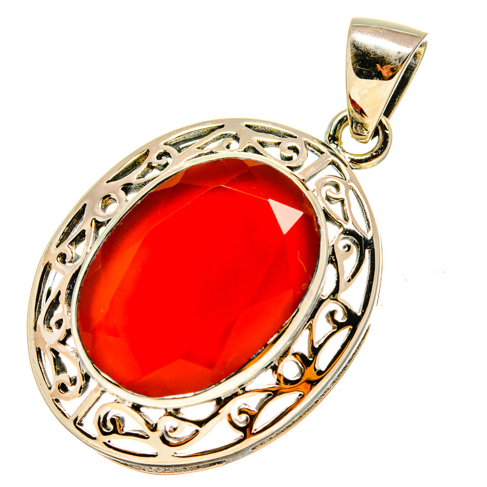 Red Onyx Pendants handcrafted by Anasilvercos - PD759212