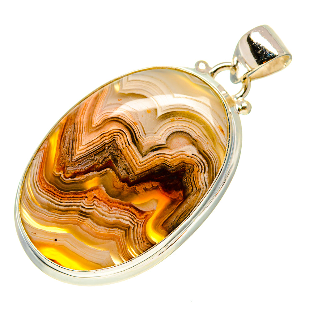 Laguna Lace Agate Pendants handcrafted by Anasilvercos - PD759233