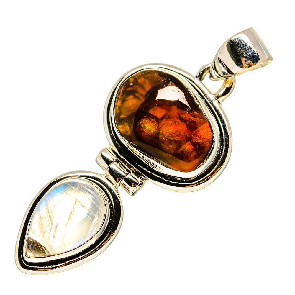 Mexican Fire Agate Pendants handcrafted by Anasilvercos - PD759234