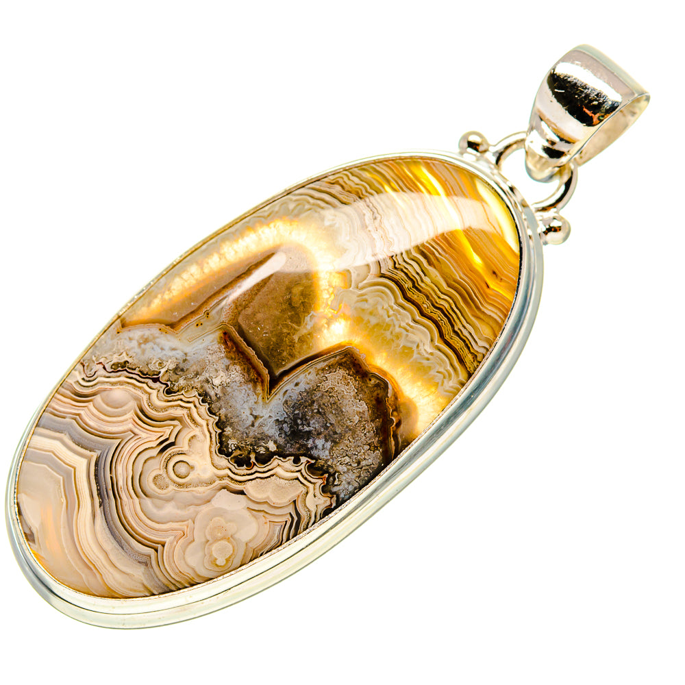 Laguna Lace Agate Pendants handcrafted by Anasilvercos - PD759235