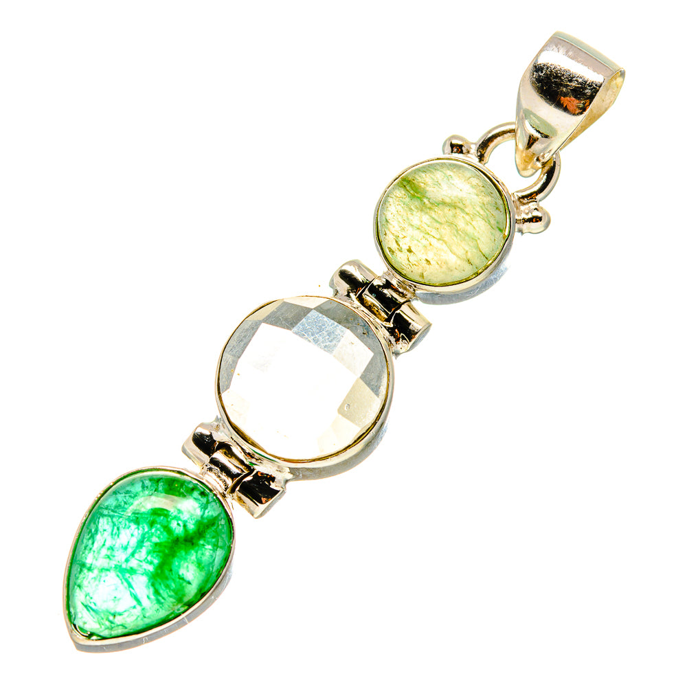 Green Tourmaline Pendants handcrafted by Anasilvercos - PD759240