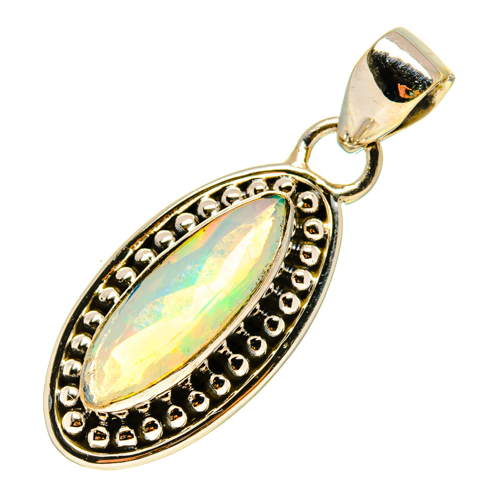Ethiopian Opal Pendants handcrafted by Anasilvercos - PD759247