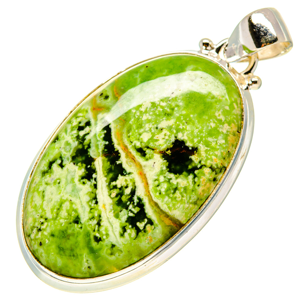 Australian Green Opal Pendants handcrafted by Anasilvercos - PD759271