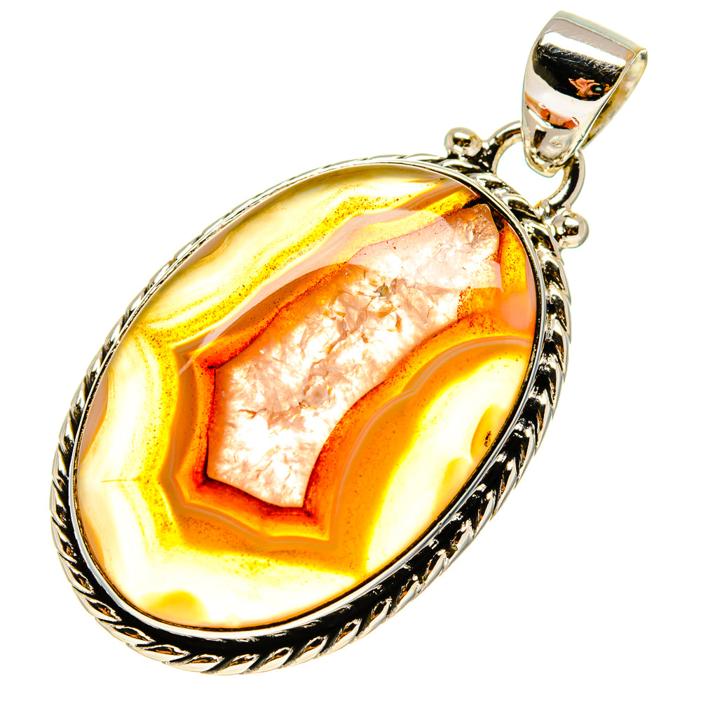 Botswana Agate Pendants handcrafted by Anasilvercos - PD759272