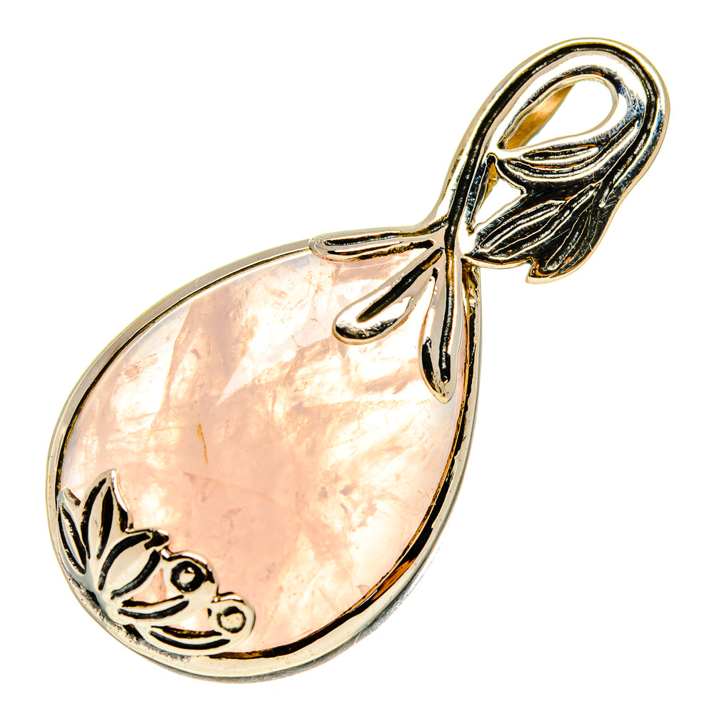 Rose Quartz Pendants handcrafted by Anasilvercos - PD759285