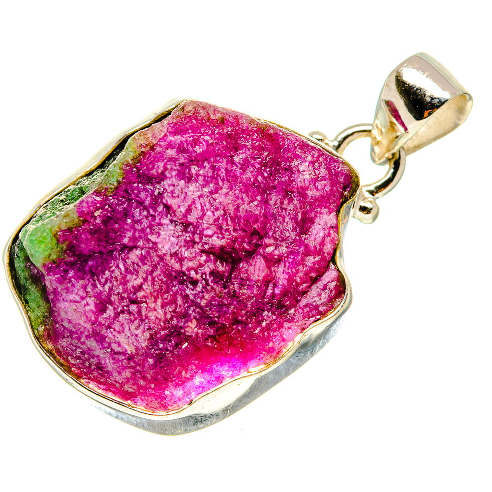 Ruby Zoisite Pendants handcrafted by Anasilvercos - PD759286