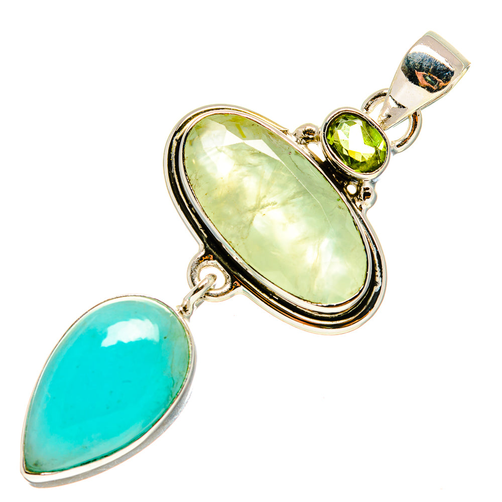 Prehnite Pendants handcrafted by Anasilvercos - PD759293