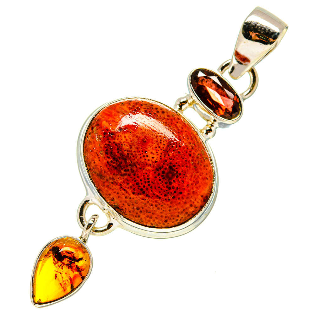 Sponge Coral Pendants handcrafted by Anasilvercos - PD759296