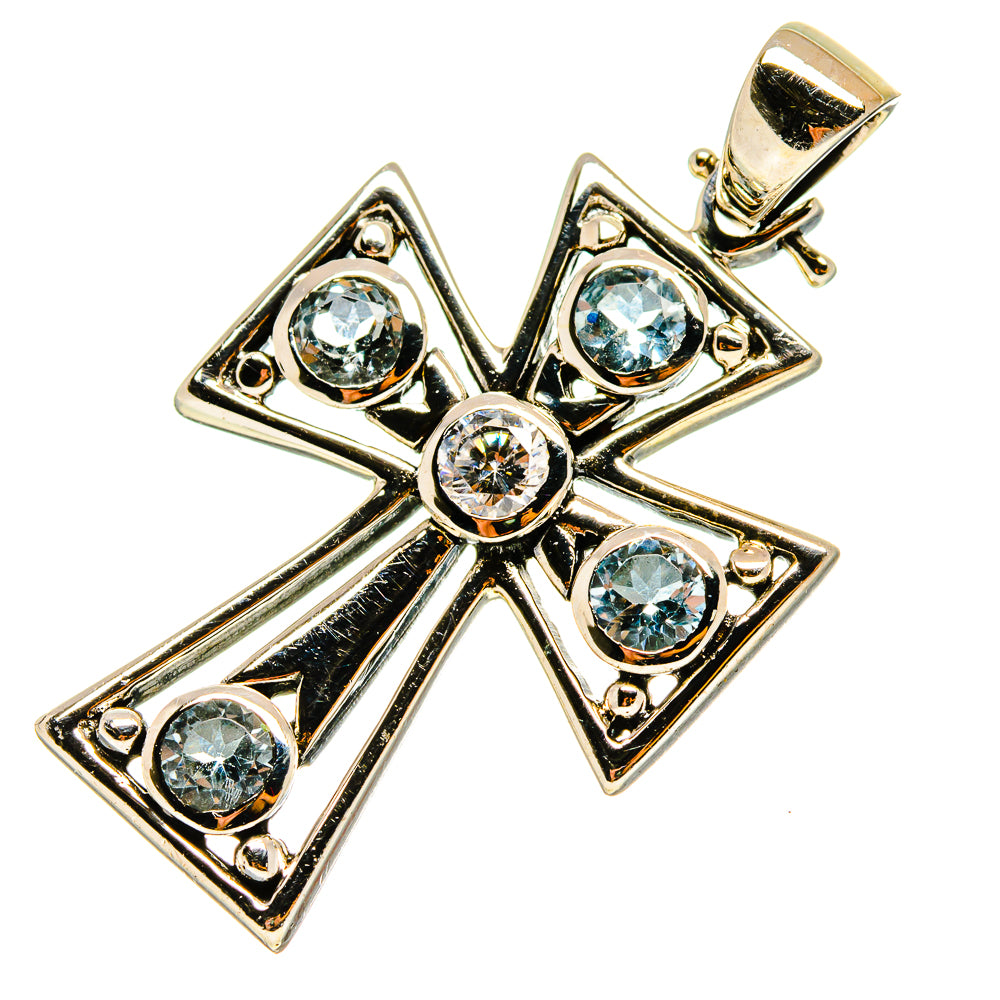 Blue Topaz Pendants handcrafted by Anasilvercos - PD759298