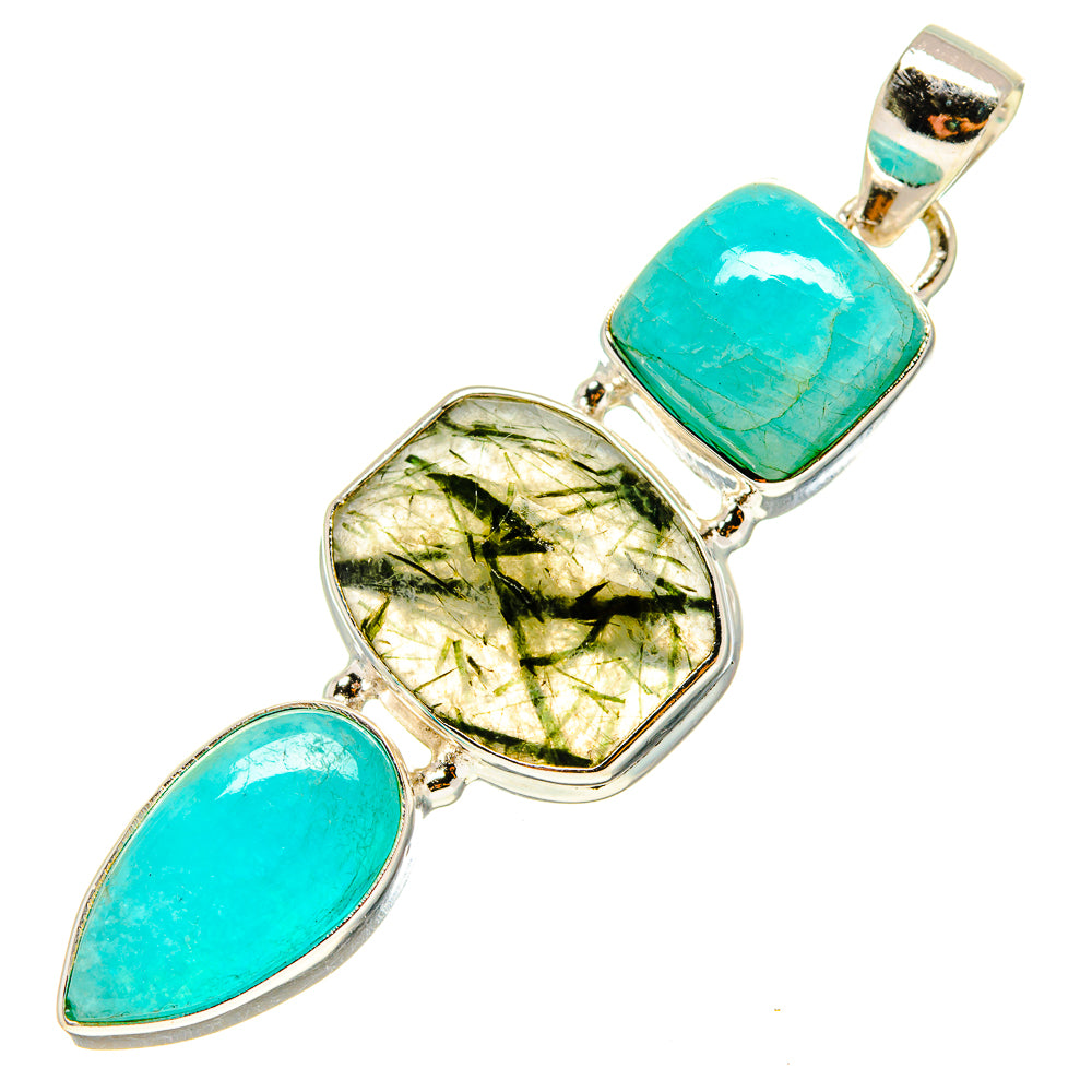 Green Moss Agate Pendants handcrafted by Anasilvercos - PD759303
