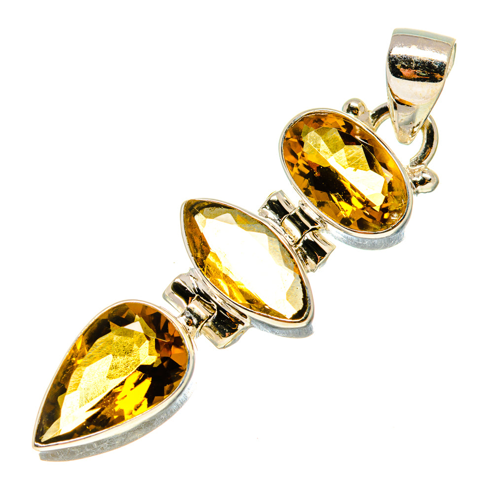 Citrine Pendants handcrafted by Anasilvercos - PD759310