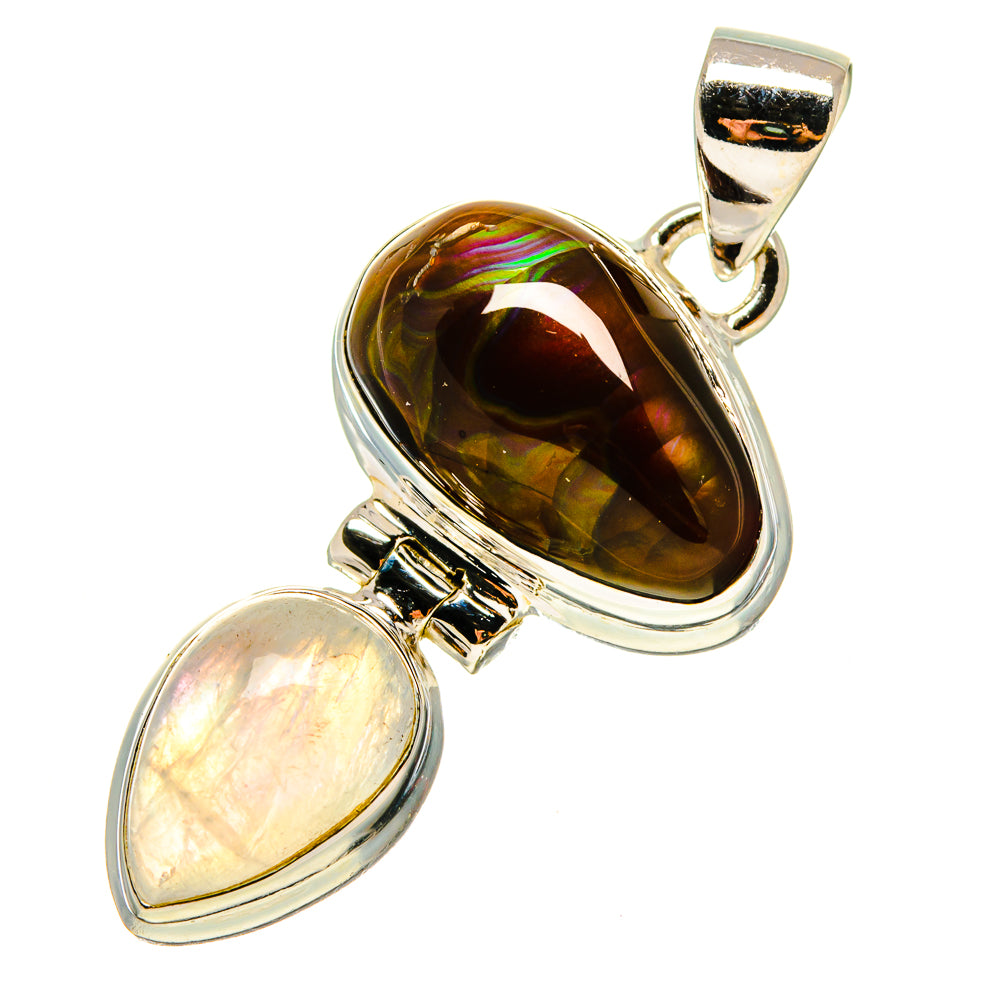 Mexican Fire Agate Pendants handcrafted by Anasilvercos - PD759315