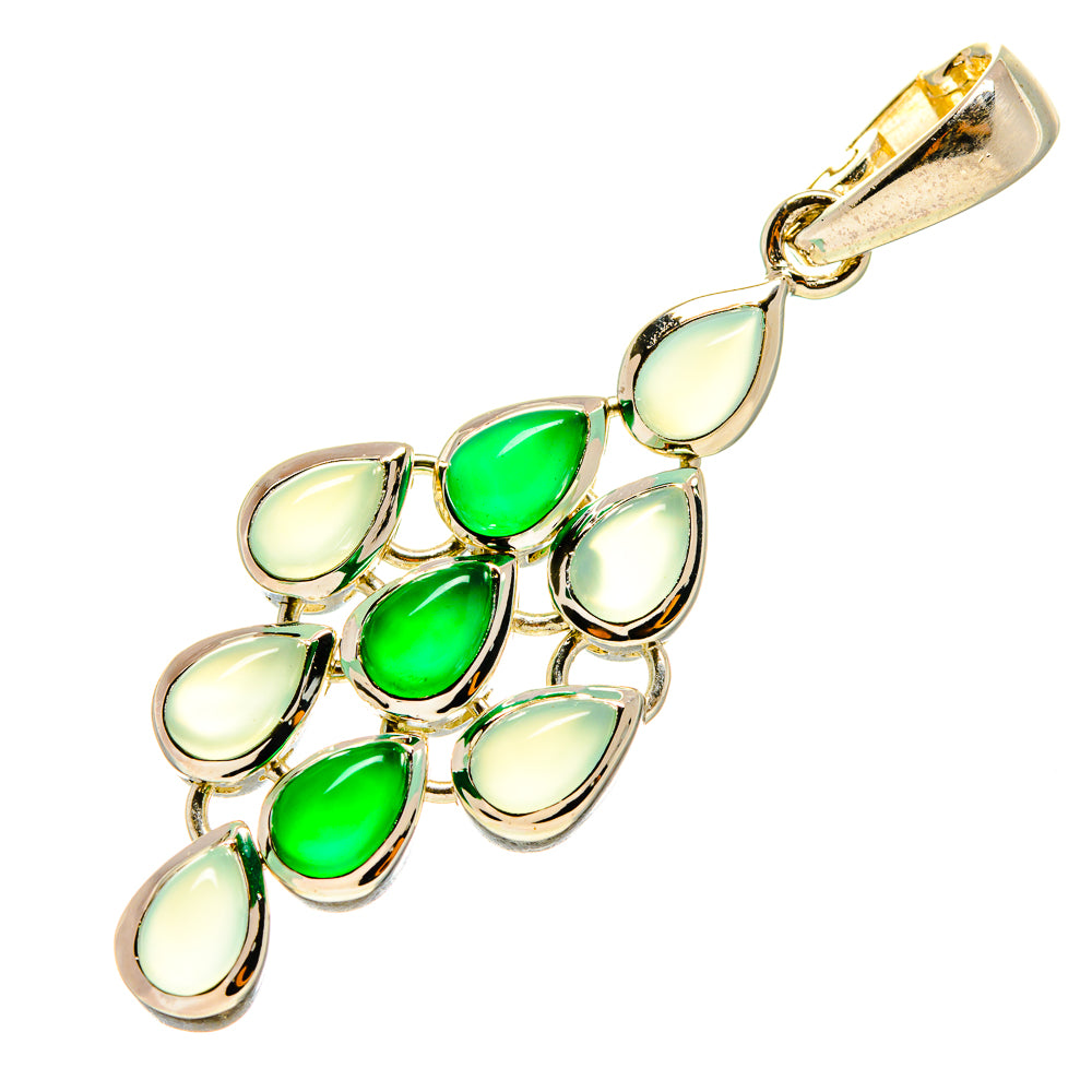 Aqua Chalcedony Pendants handcrafted by Anasilvercos - PD759324