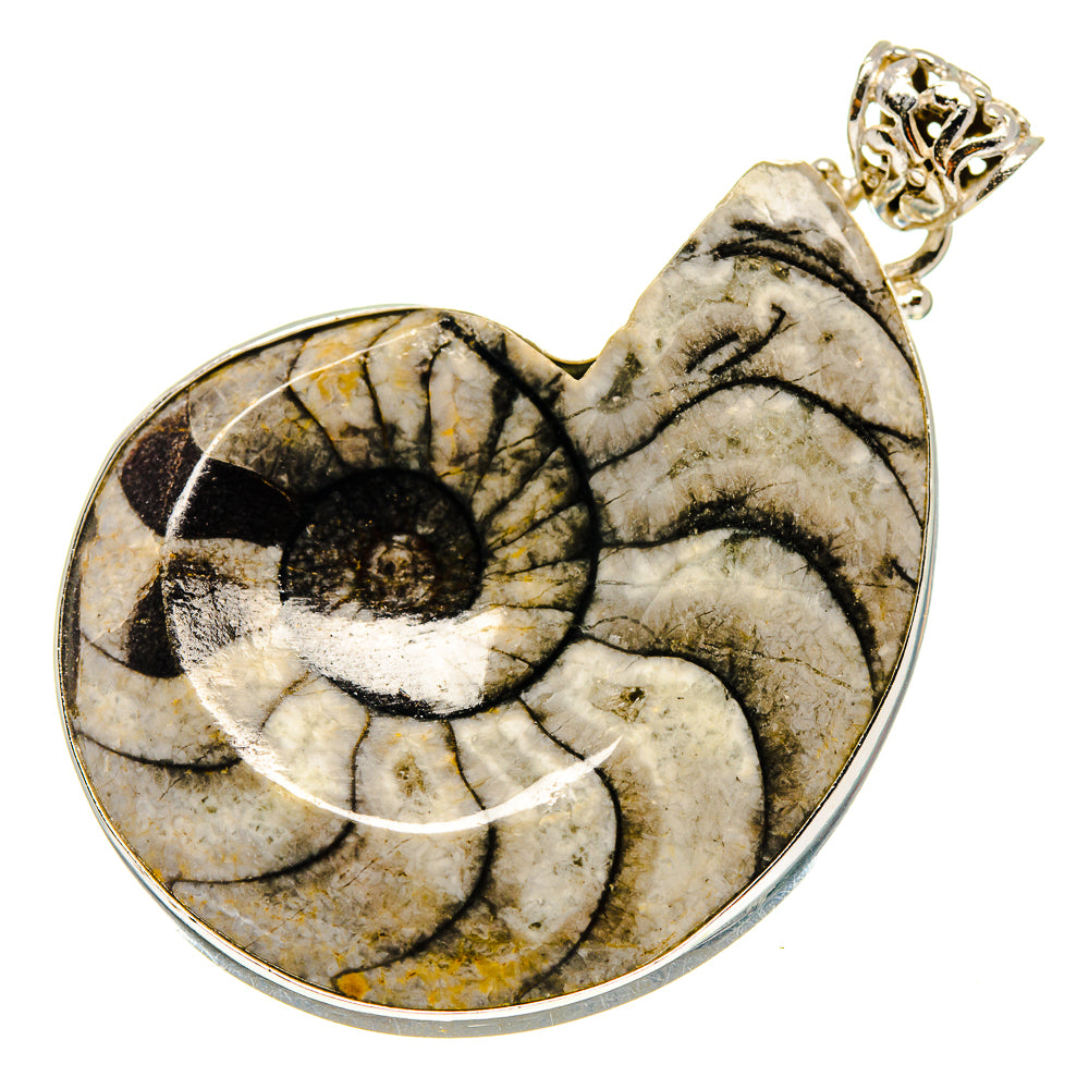 Orthoceras Fossil Pendants handcrafted by Anasilvercos - PD759332