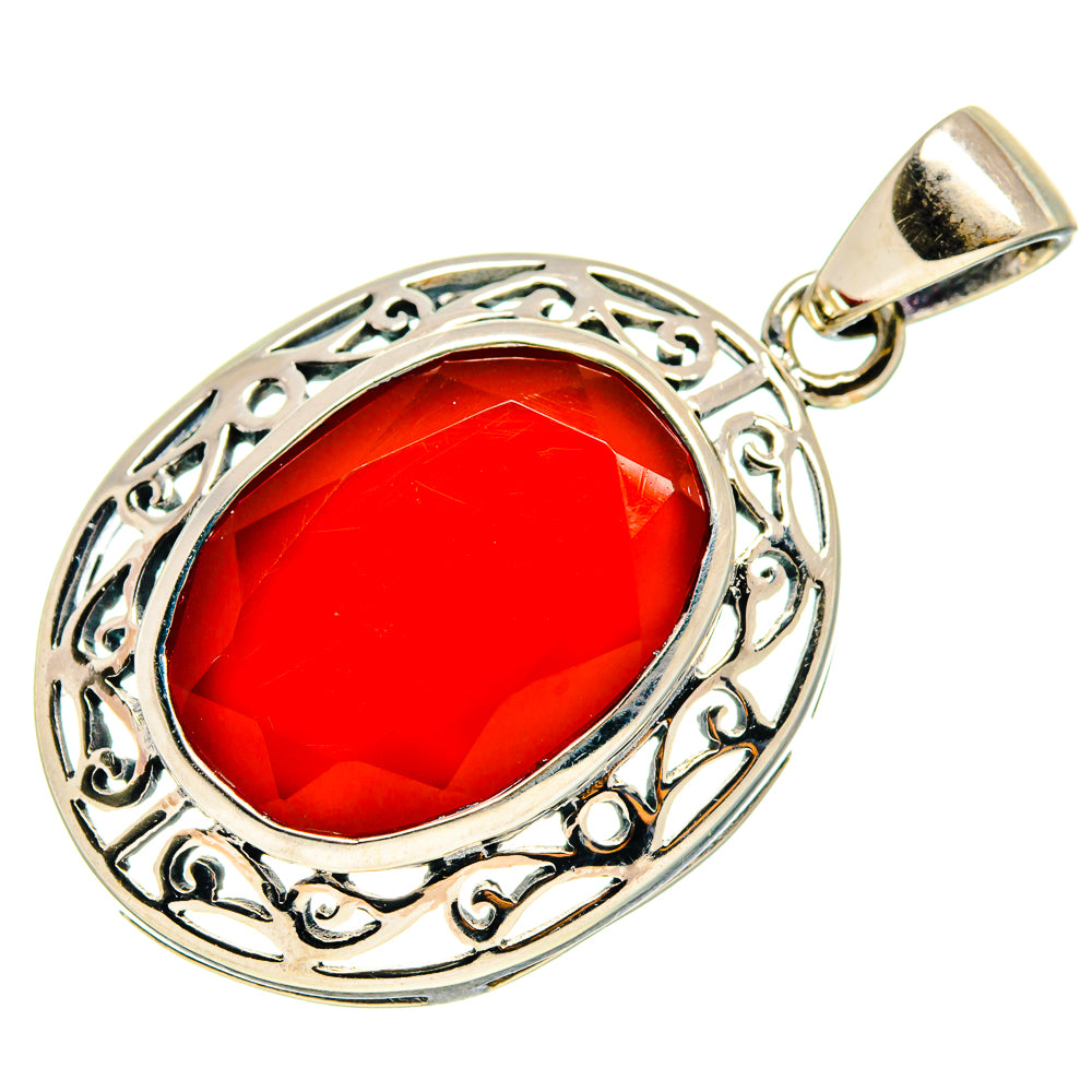 Red Onyx Pendants handcrafted by Anasilvercos - PD759367