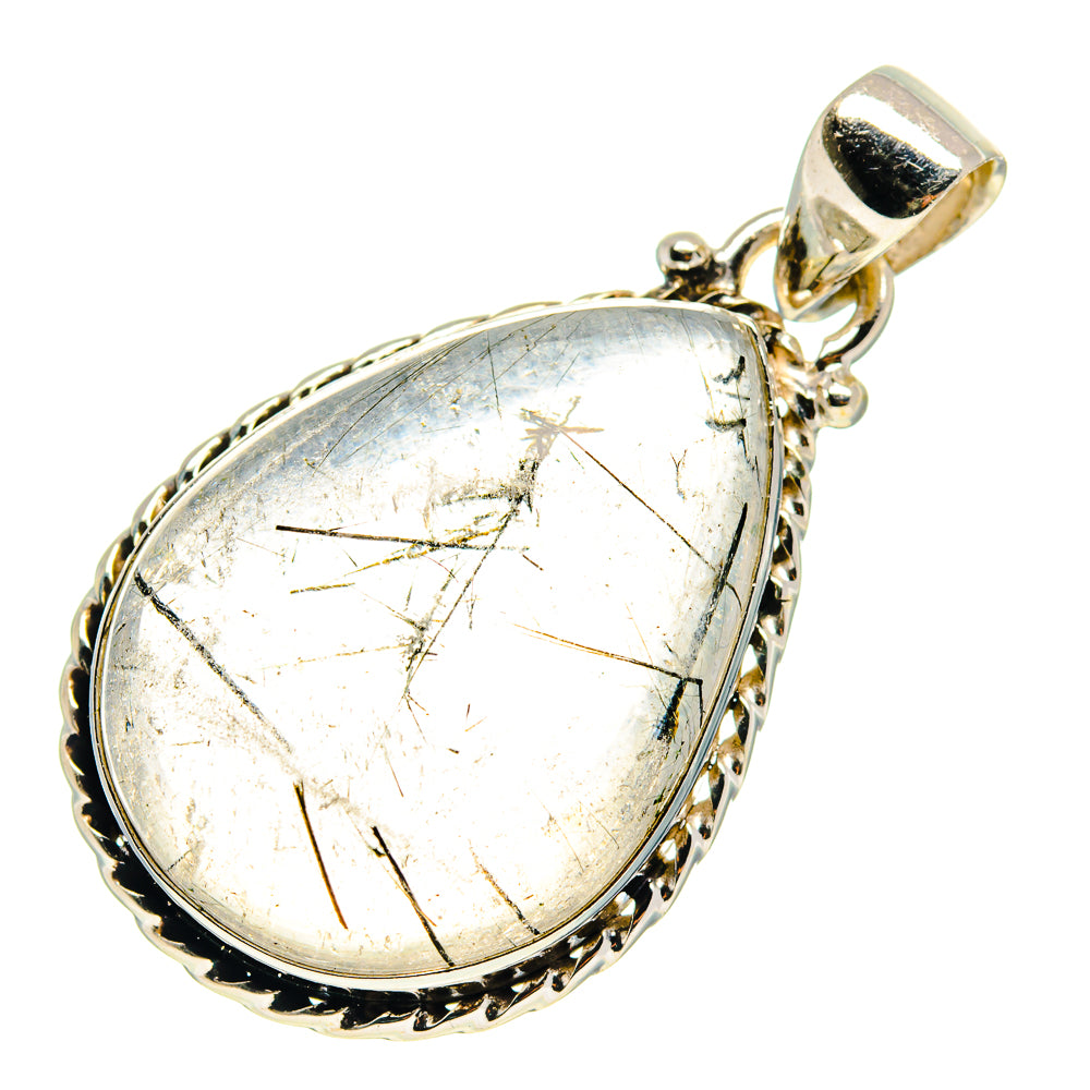 Tourmalinated Quartz Pendants handcrafted by Anasilvercos - PD759372