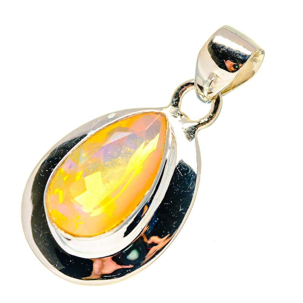 Ethiopian Opal Pendants handcrafted by Anasilvercos - PD759377