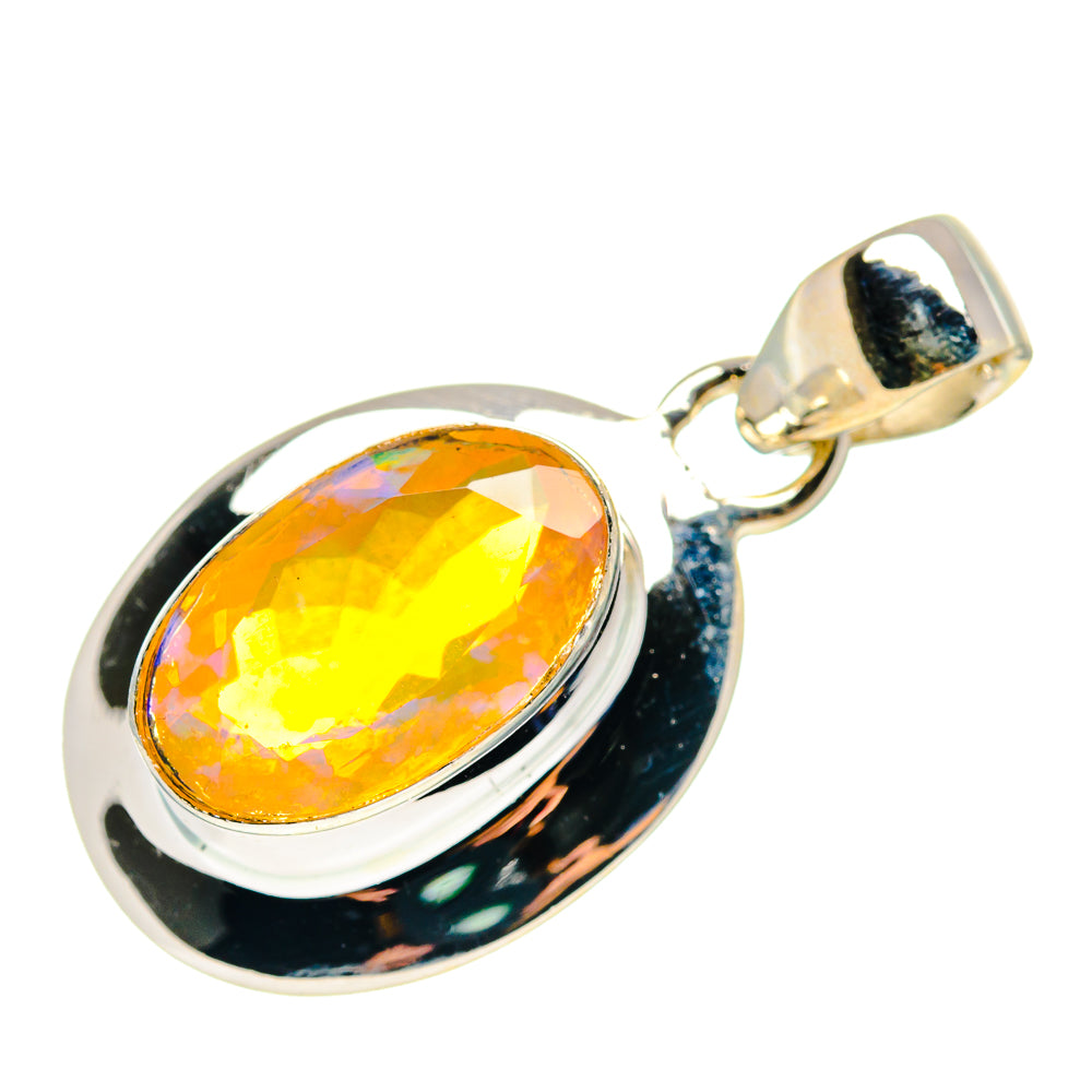 Ethiopian Opal Pendants handcrafted by Anasilvercos - PD759379
