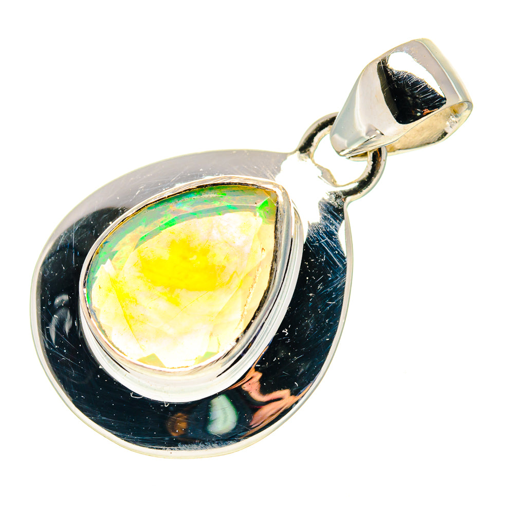 Ethiopian Opal Pendants handcrafted by Anasilvercos - PD759381