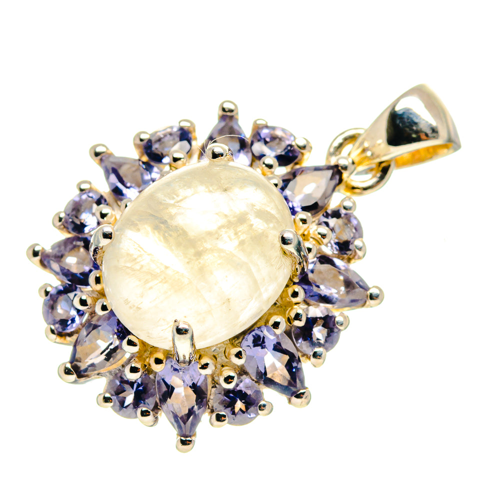 Rainbow Moonstone Pendants handcrafted by Anasilvercos - PD759387