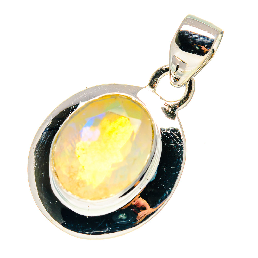 Ethiopian Opal Pendants handcrafted by Anasilvercos - PD759389