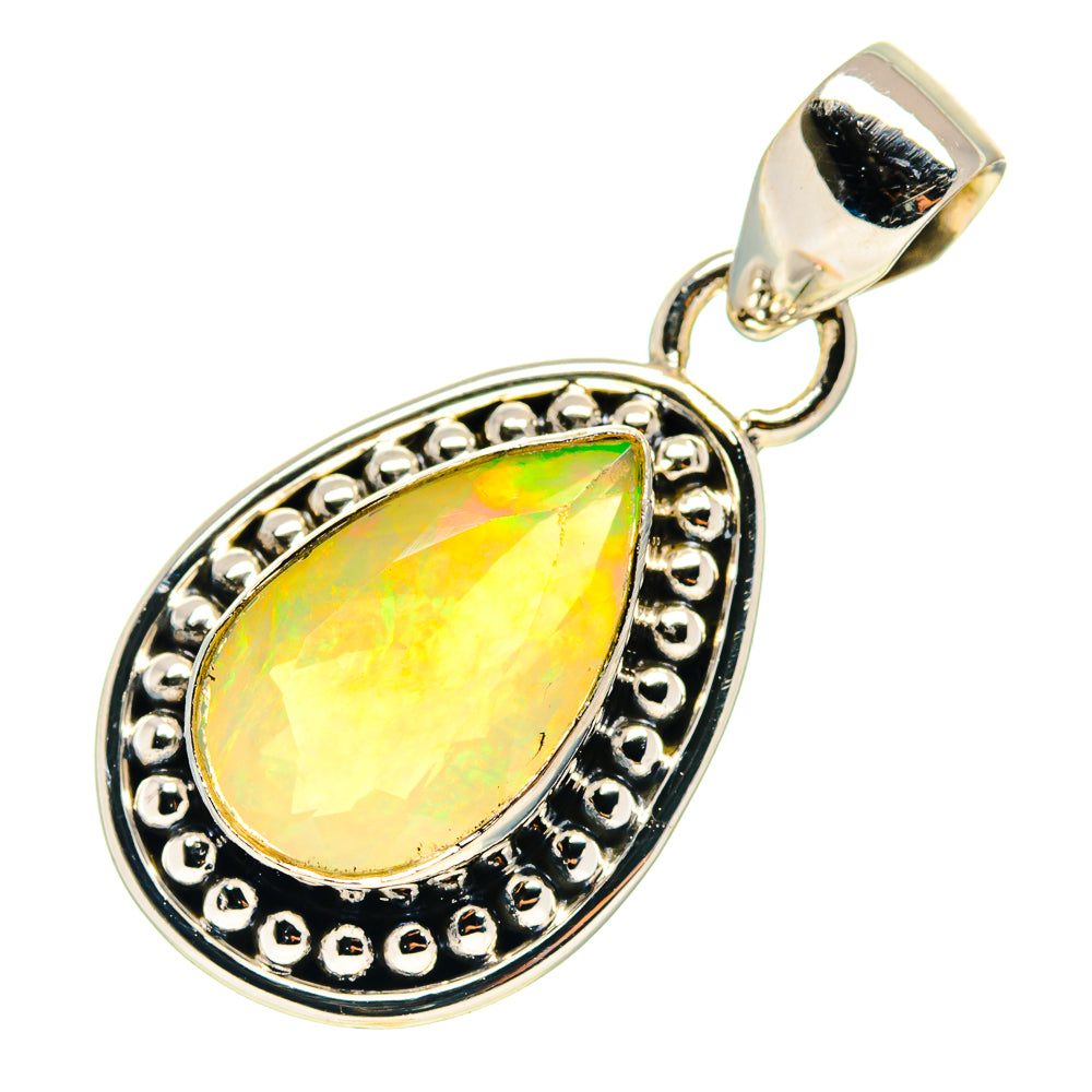 Ethiopian Opal Pendants handcrafted by Anasilvercos - PD759390