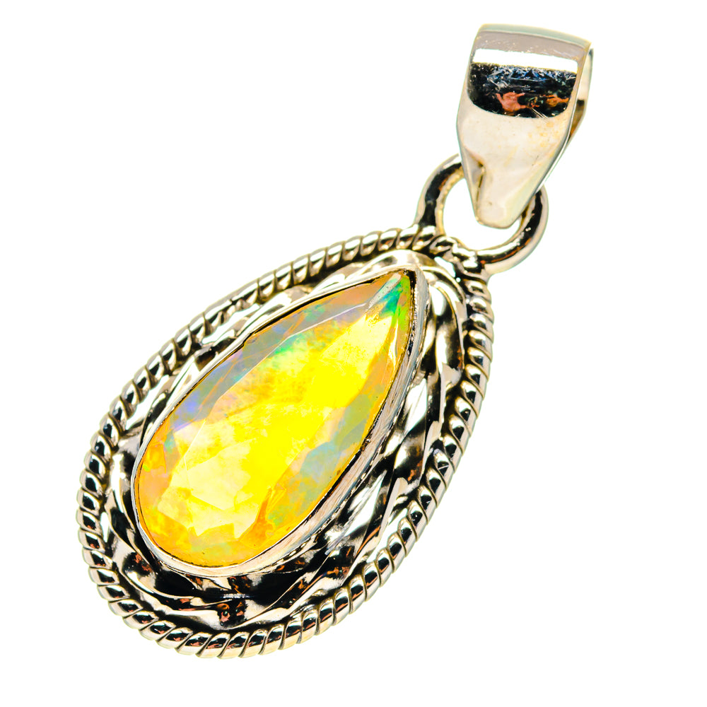 Ethiopian Opal Pendants handcrafted by Anasilvercos - PD759393