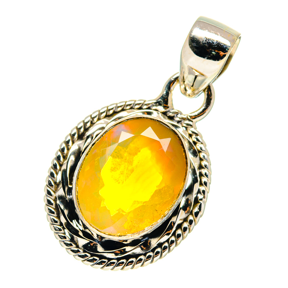Ethiopian Opal Pendants handcrafted by Anasilvercos - PD759395