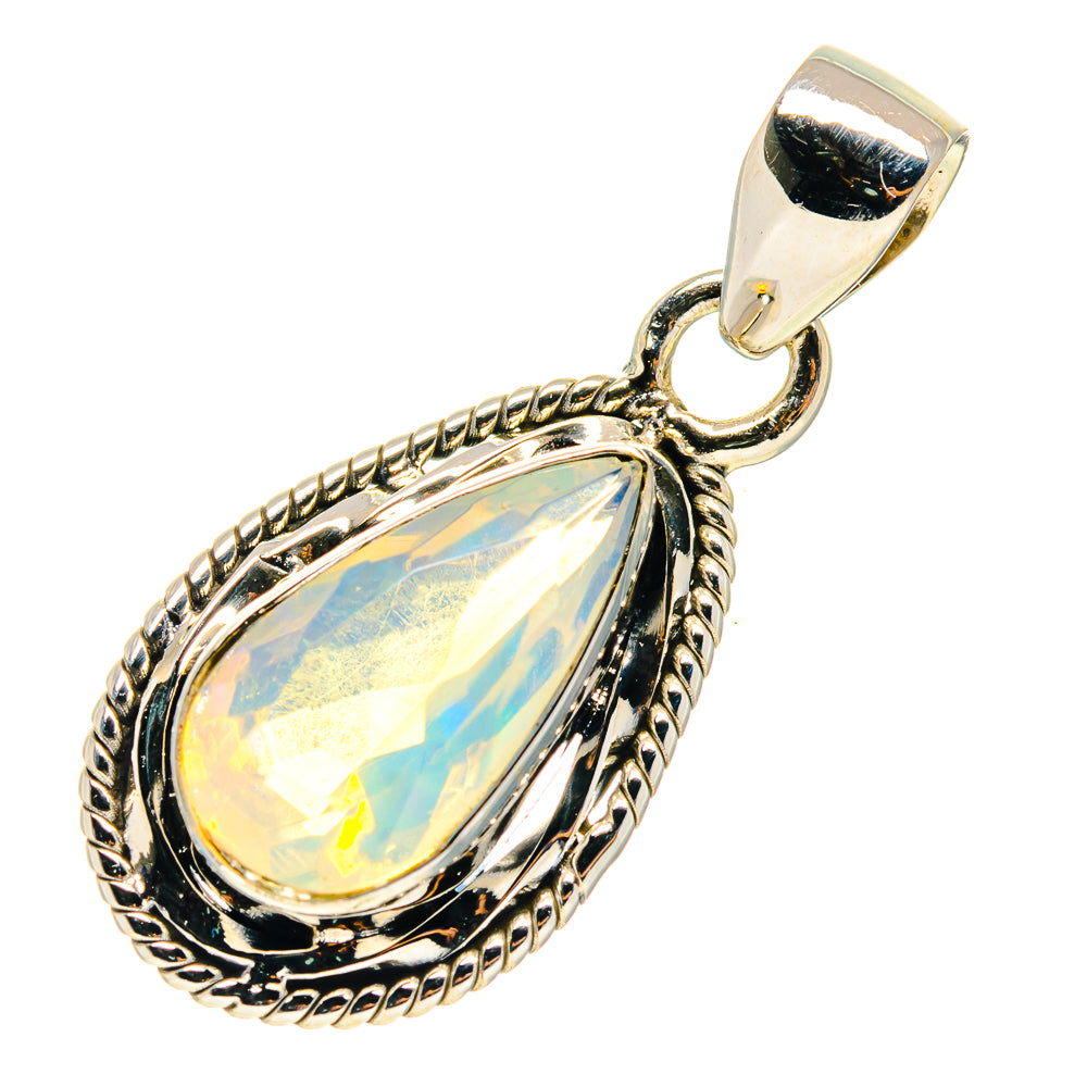 Ethiopian Opal Pendants handcrafted by Anasilvercos - PD759396