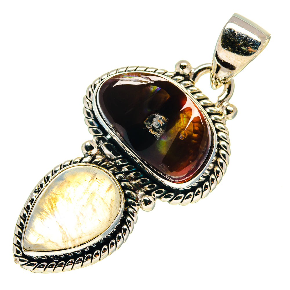 Mexican Fire Agate Pendants handcrafted by Anasilvercos - PD759412