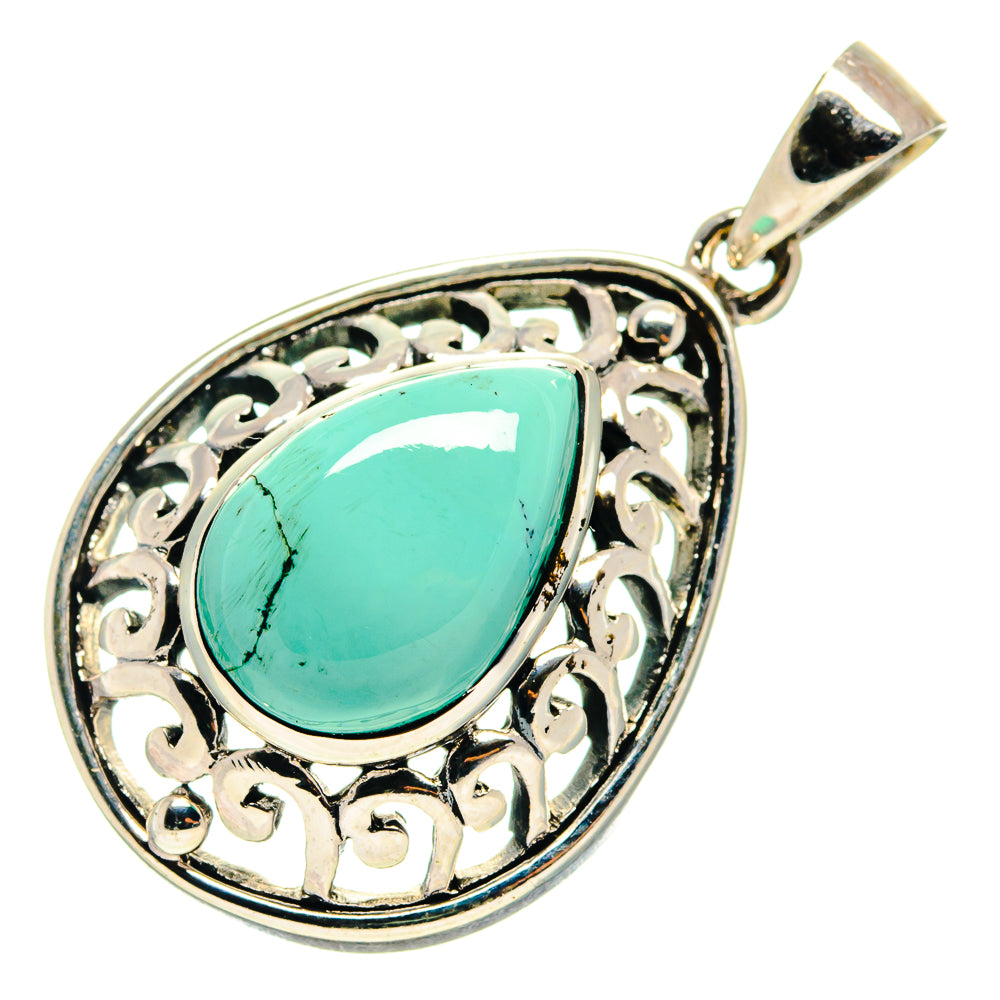 Tibetan Turquoise Pendants handcrafted by Anasilvercos - PD759418