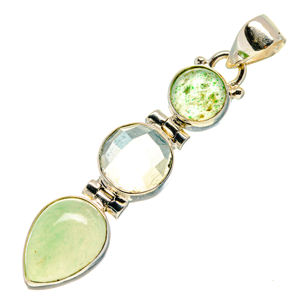 Prehnite Pendants handcrafted by Anasilvercos - PD759421